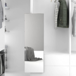 Uittrekbare Garderobe spiegel